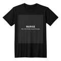 Funny Nurse Shirt – NURSE Nice Until Really Stupid Emerges | Minimalist Nurse Humor Tee | RN Gift | Healthcare Worker Shirt