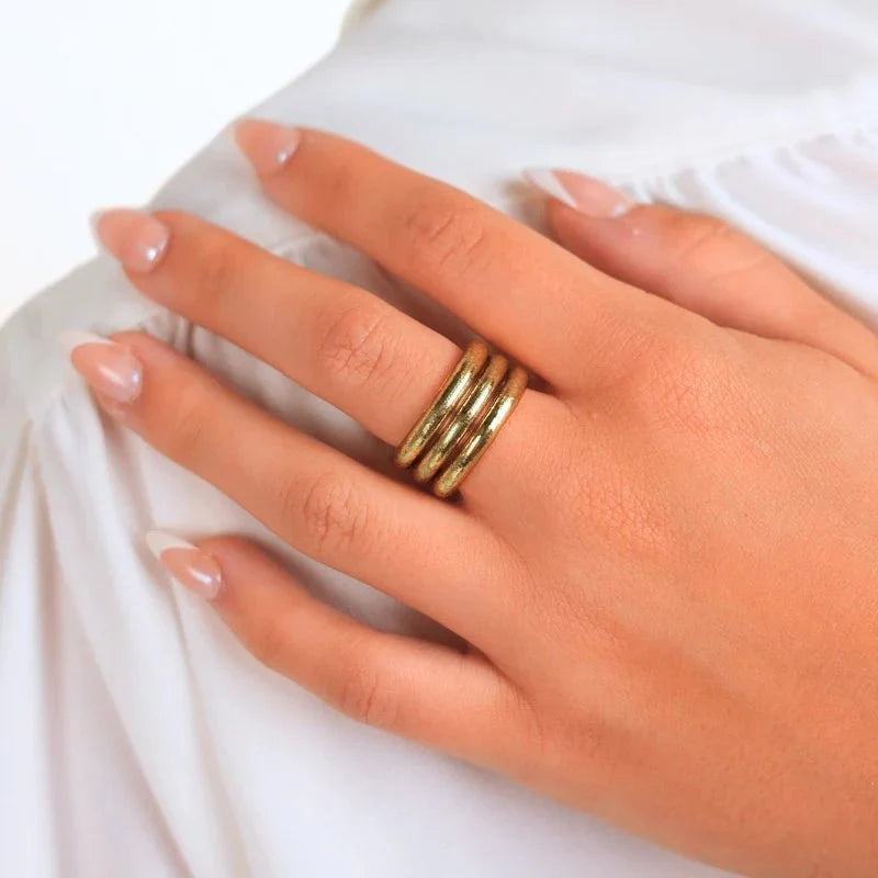 BudhaGirl Aura All Weather Rings (Set of 3)