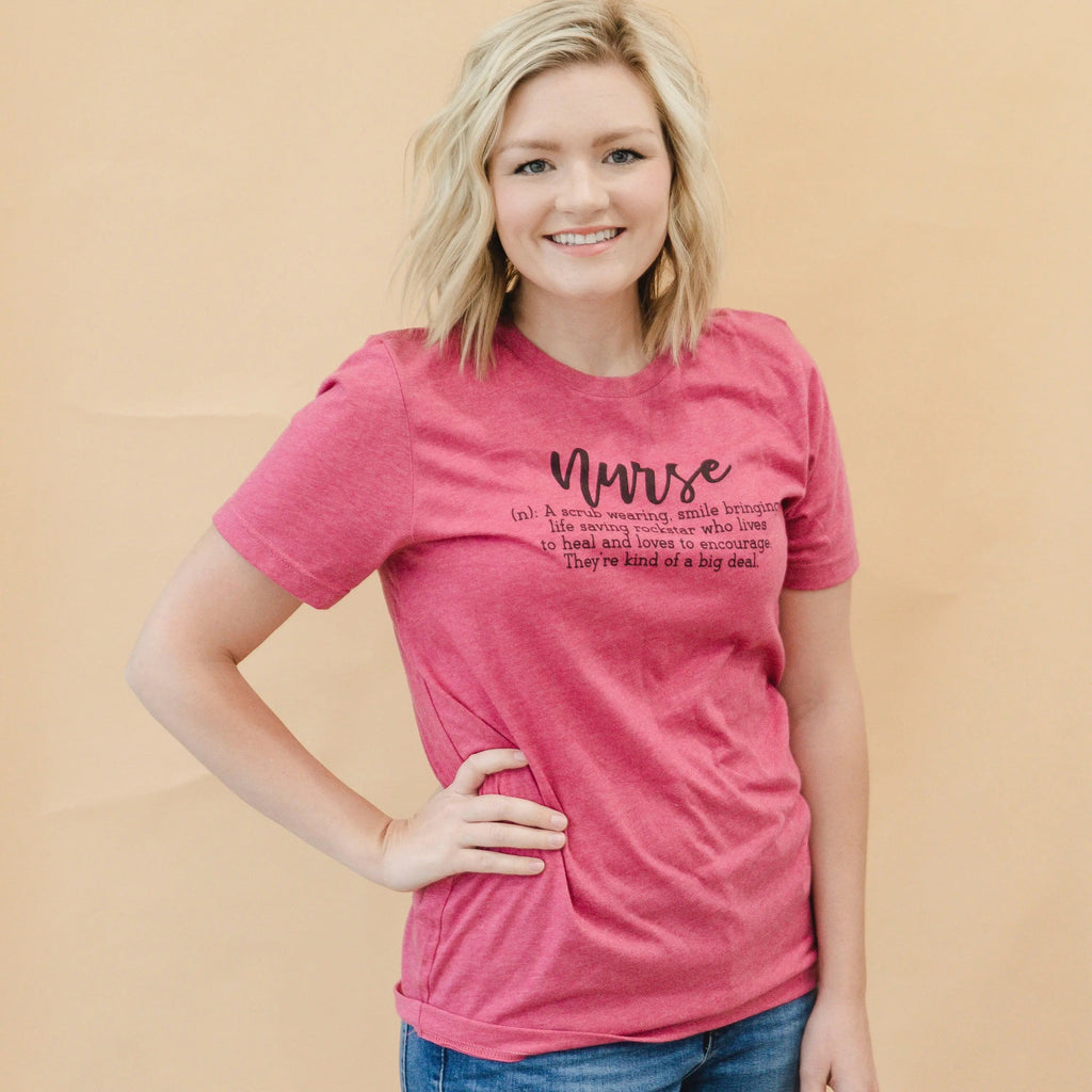 Nurse T-shirt - Womens Graphic Tees Nurse Definition - Appreciation Gift for Nurses, womens nurse shirt, nurse tee shirt, registered nurse