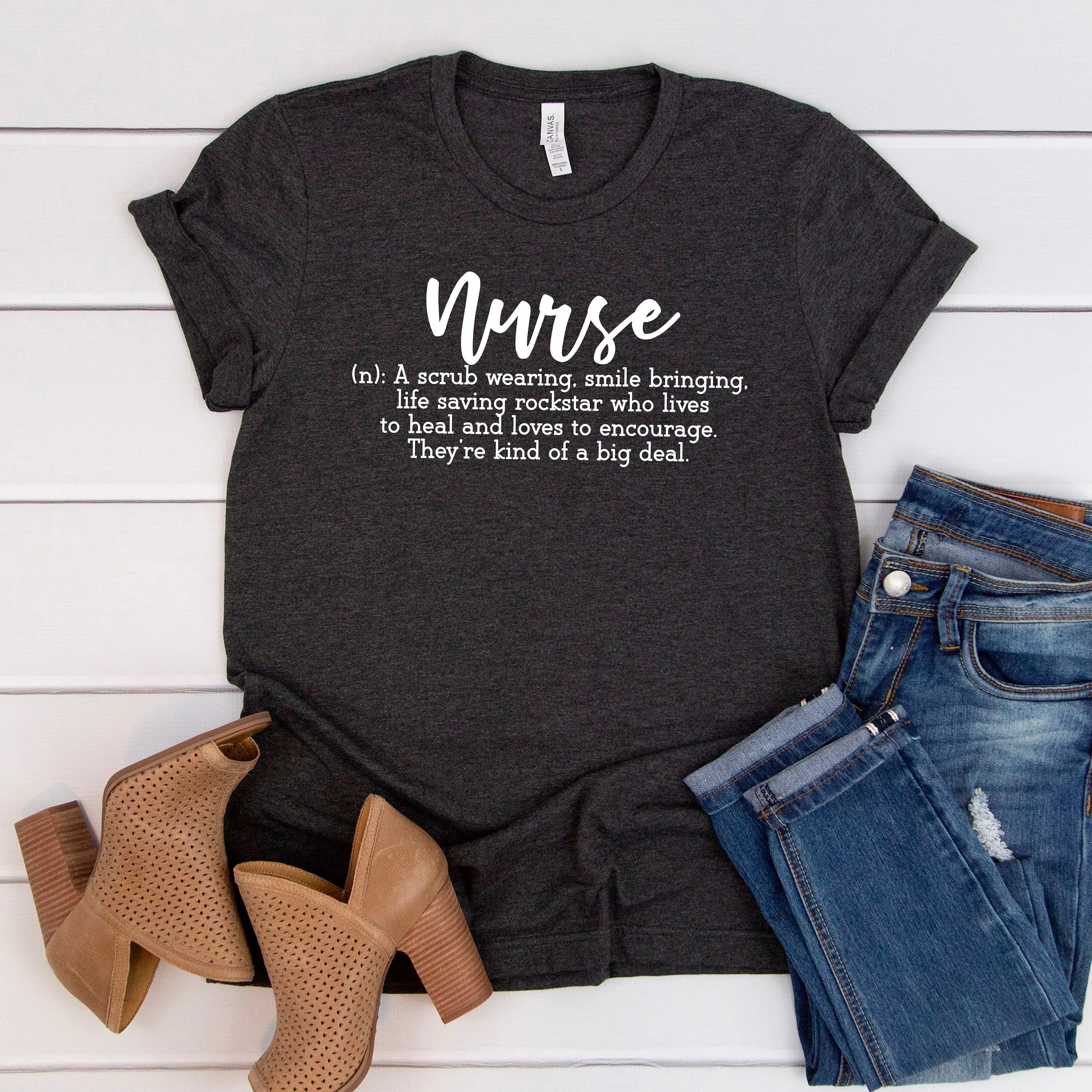 Nurse T-shirt - Womens Graphic Tees Nurse Definition - Appreciation Gift for Nurses, womens nurse shirt, nurse tee shirt, registered nurse